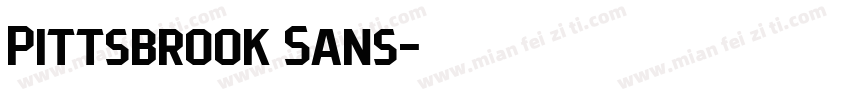 Pittsbrook Sans字体转换